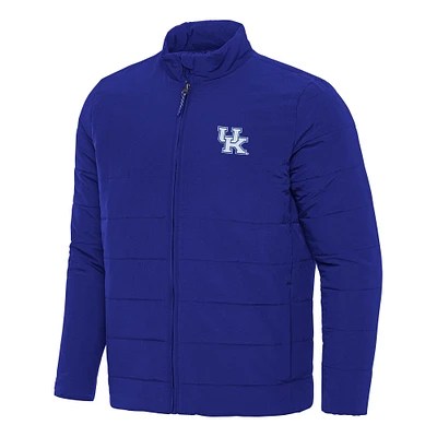 Men's Antigua Royal Kentucky Wildcats Swelter Full-Zip Puffer Jacket