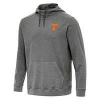 Men's Antigua Heather Black Tennessee Volunteers Cloud Pullover Hoodie
