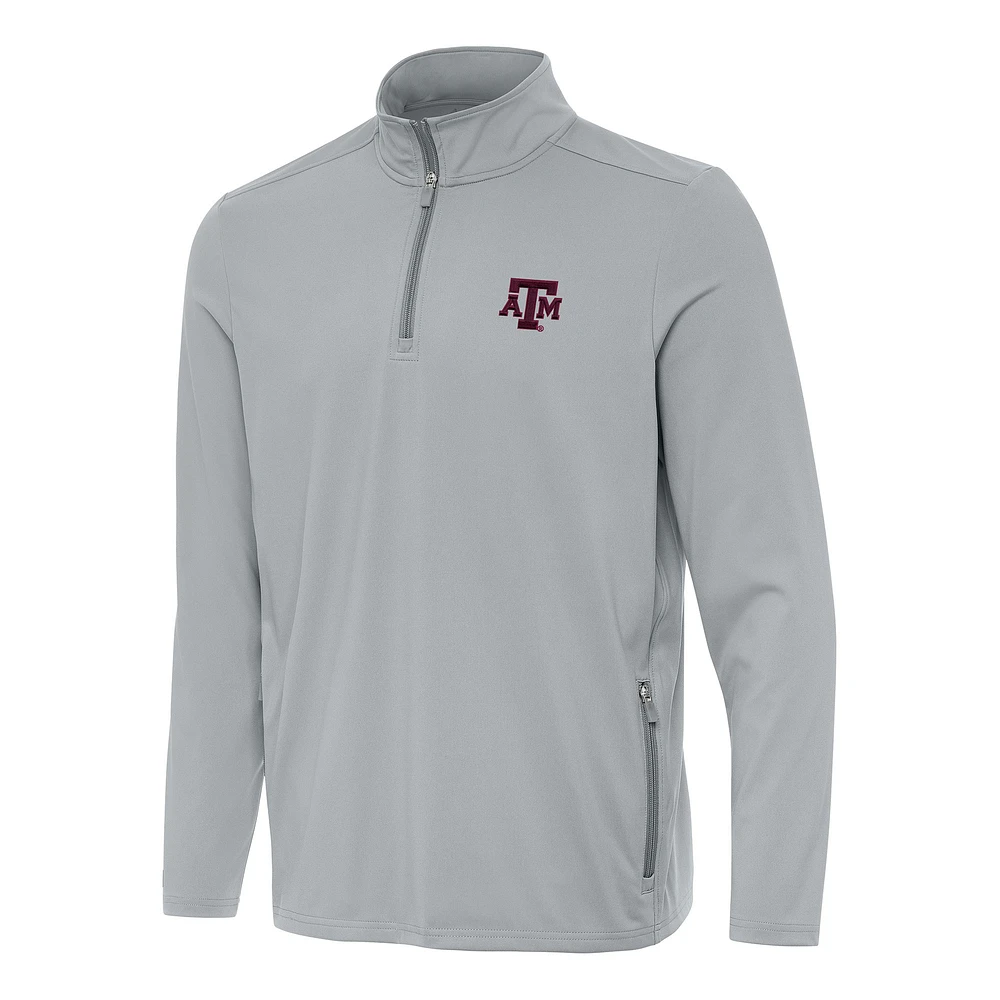 Men's Antigua Texas A&M Aggies Perilous Quarter-Zip Sweatshirt