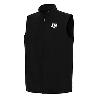 Men's Antigua Black Texas A&M Aggies Regard Full-Zip Vest