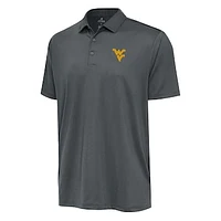 Men's Antigua Pewter West Virginia Mountaineers Ellipse Polo