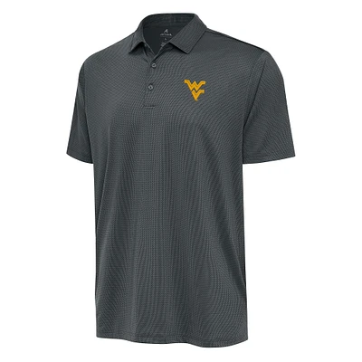 Men's Antigua Pewter West Virginia Mountaineers Ellipse Polo