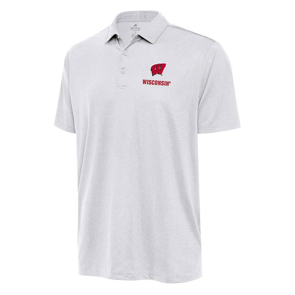 Men's Antigua Wisconsin Badgers Ellipse Polo