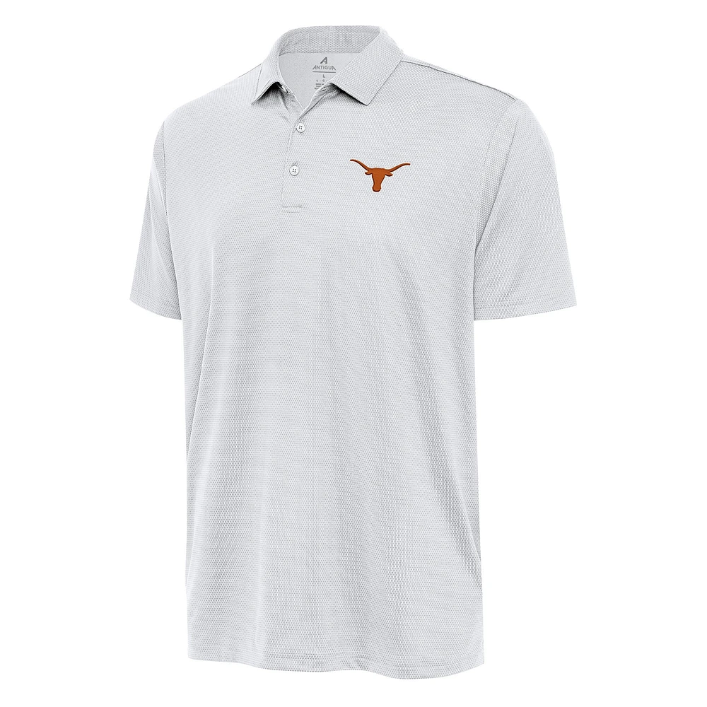 Men's Antigua White Texas Longhorns Ellipse Polo