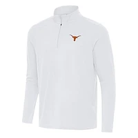 Men's Antigua White Texas Longhorns Intent Quarter-Zip Top