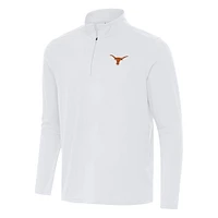 Men's Antigua White Texas Longhorns Intent Quarter-Zip Top