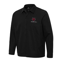 Men's Antigua  Black Arkansas State Red Wolves Pivot Full-Zip Jacket