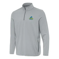 Men's Antigua  Gray Delaware Fightin' Blue Hens Perilous Quarter-Zip Sweatshirt