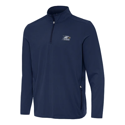 Men's Antigua  Navy Georgia Southern Eagles Perilous Quarter-Zip Sweatshirt