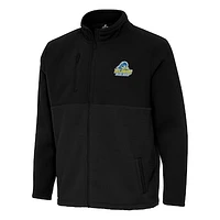 Men's Antigua Black Delaware Fightin' Blue Hens Daily Fused Full-Zip Jacket