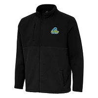 Men's Antigua Black Delaware Fightin' Blue Hens Daily Fused Full-Zip Jacket