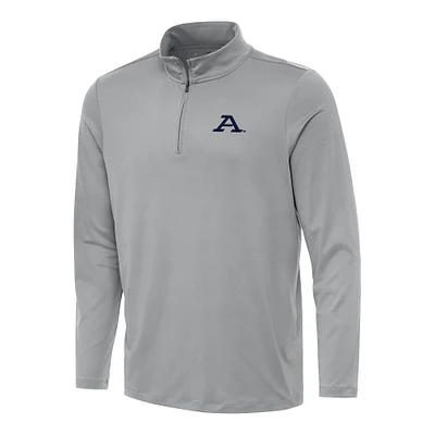 Men's Antigua Gray Akron Zips Reprocess Quarter-Zip Top