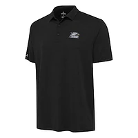 Men's Antigua Black Georgia Southern Eagles Reprocess Polo