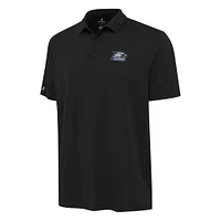 Men's Antigua Black Georgia Southern Eagles Reprocess Polo