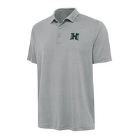 Men's Antigua Gray Hawaii Rainbow Warriors Reprocess Polo