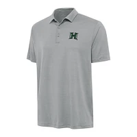Men's Antigua Gray Hawaii Rainbow Warriors Reprocess Polo
