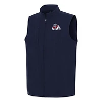 Men's Antigua Navy Fresno State Bulldogs Regard Full-Zip Vest