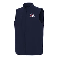 Men's Antigua Navy Fresno State Bulldogs Regard Full-Zip Vest