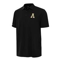 Men's Antigua Black Appalachian State Mountaineers Era Polo