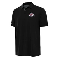 Men's Antigua Black/Gray Fresno State Bulldogs Era Polo