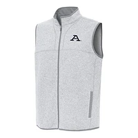 Men's Antigua Heather Akron Zips Fortune Full-Zip Vest