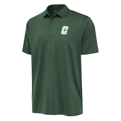 Men's Antigua Green Charlotte 49ers Ellipse Polo
