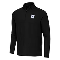 Men's Antigua Black Butler Bulldogs Intent Quarter-Zip Top