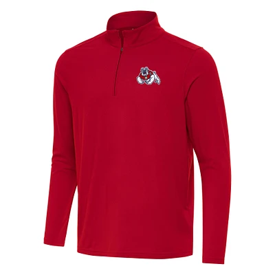 Men's Antigua Fresno State Bulldogs Intent Quarter-Zip Top