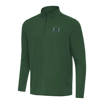 Men's Antigua Hawaii Rainbow Warriors Intent Quarter-Zip Top