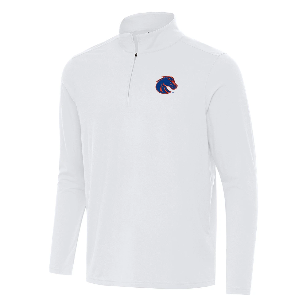 Men's Antigua Boise State Broncos Intent Quarter-Zip Top