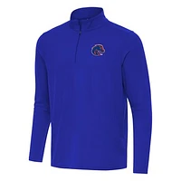 Men's Antigua Royal Boise State Broncos Intent Quarter-Zip Top