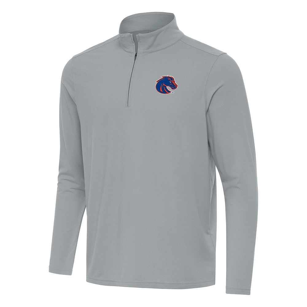 Men's Antigua Boise State Broncos Intent Quarter-Zip Top