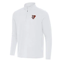 Men's Antigua White Bowling Green St. Falcons Intent Quarter-Zip Top
