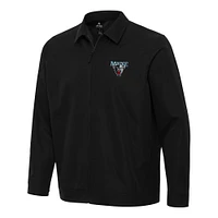 Men's Antigua  Black Maine Black Bears Pivot Full-Zip Jacket