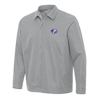 Men's Antigua  Gray North Alabama Lions Pivot Full-Zip Jacket