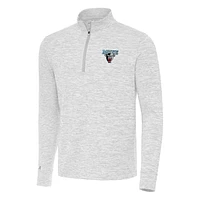 Men's Antigua Gray Maine Black Bears Cause Quarter-Zip Top