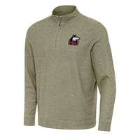 Men's Antigua Olive Northern Illinois Huskies Subtle Quarter-Zip Sweatshirt
