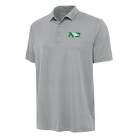 Men's Antigua Gray North Dakota Reprocess Polo