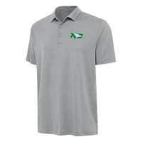 Men's Antigua Gray North Dakota Reprocess Polo