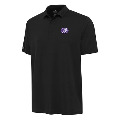 Men's Antigua Black North Alabama Lions Reprocess Polo