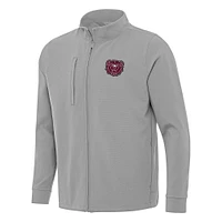 Men's Antigua Gray Missouri State University Bears Regard Full-Zip Jacket
