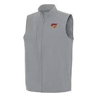 Men's Antigua Gray Northern Iowa Panthers Regard Full-Zip Vest
