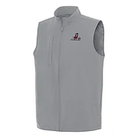 Men's Antigua Gray New Mexico State Aggies Regard Full-Zip Vest