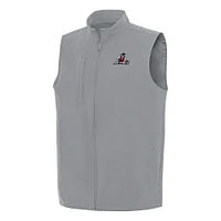 Men's Antigua Gray New Mexico State Aggies Regard Full-Zip Vest