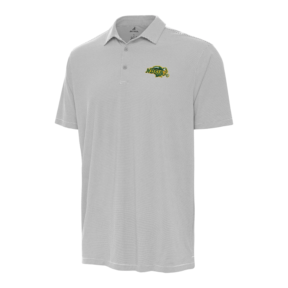 Men's Antigua Gray NDSU Bison Twine Polo