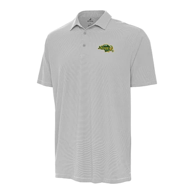 Men's Antigua Gray NDSU Bison Twine Polo