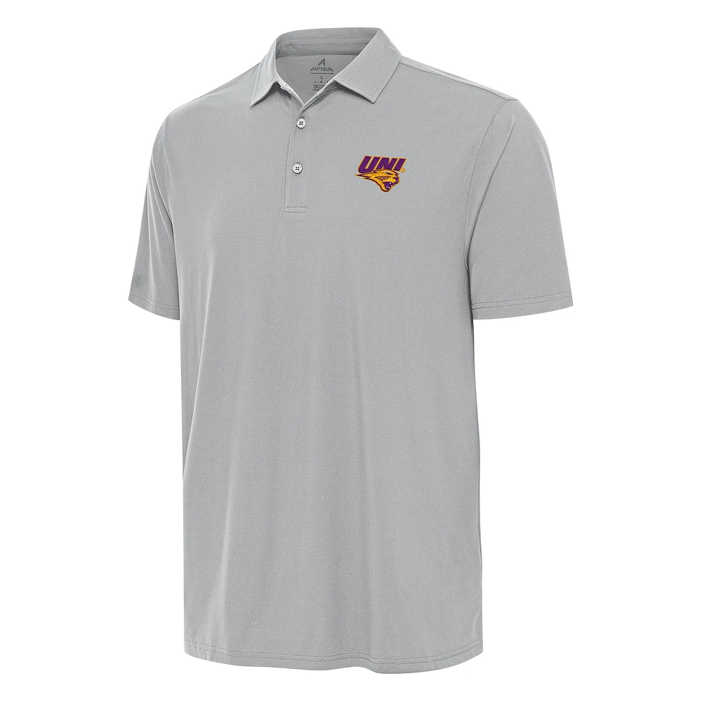 Men's Antigua Gray Northern Iowa Panthers Era Polo