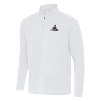 Men's Antigua White New Mexico State Aggies Intent Quarter-Zip Top