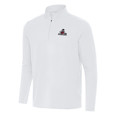 Men's Antigua White New Mexico State Aggies Intent Quarter-Zip Top