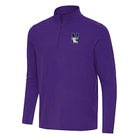 Men's Antigua Northwestern Wildcats Intent Quarter-Zip Top